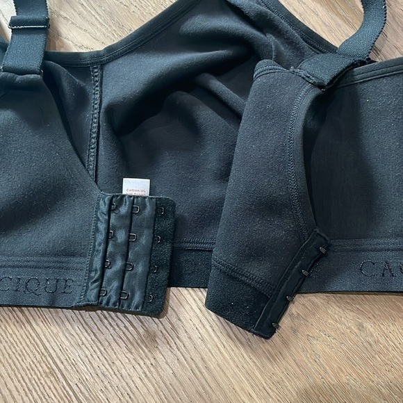 Cacique Cotton LL NW Scoop Black Bra No Wire
Size 42DD - Picture 9 of 13